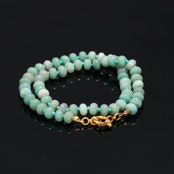 Tranquil Tide Amazonite Gemstone Beaded Necklace