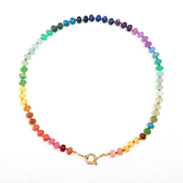 Rainbow Bliss: Knotted Necklace for Summer