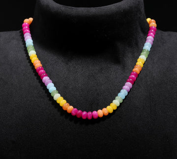 Prismatic Delight Rainbow Colorful Necklace